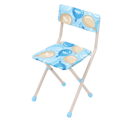 Стул детский складной (СТУ3/12 с шариками на голубом)