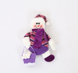 Мягкая игрушка Снеговик и Дед Мороз 20см.