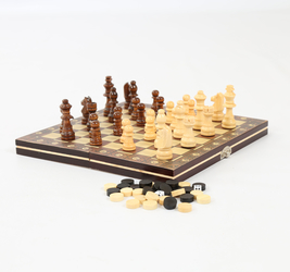 Игра Шашки, шахматы, нарды из дерева.