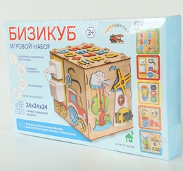Бизиборд Кубик. Размер: 24х24см