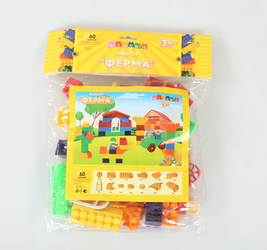 Конструктор-игрушка детский 60 деталей