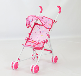 Коляска для кукол с козырьком, металл. 