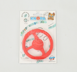 Кн. Массажер силиконовый Руль красный