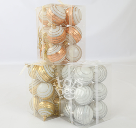 Шар новогодний,12 шт. в упак.