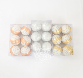 Шар новогодний,6 шт. в упак. 