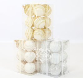 Шар новогодний,12 шт. в упак. 