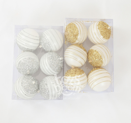 Шар новогодний,6 шт. в упак.