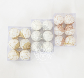 Шар новогодний,6 шт. в упак. 