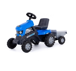 РР Каталка-трактор с педалями Turbo (синяя)