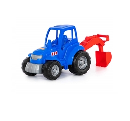 Трактор Чемпион (синий) с лопатой