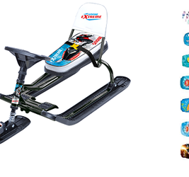 Снегокат Тимка спорт4-1 со спинкой