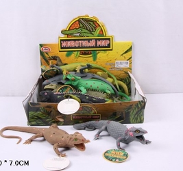 PS Набор Животный мир (12) ящерицы, антистресс.