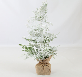 Сосна в снегу, на подставке