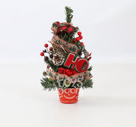 Ёлочка в горшке с украшением