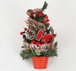 Ёлочка в горшке с украшением