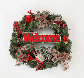 Новогоднее украшение, венок  на стену.