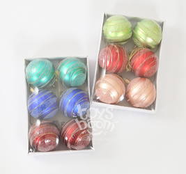 Шар новогодний 6 шт. в упак.