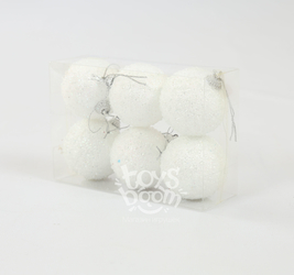 Шар новогодний 6 шт. в упак. 