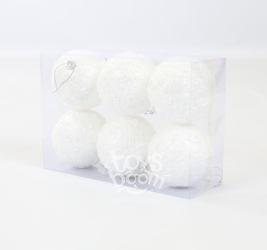 Шар новогодний 6 шт. в упак. 