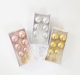 Подвеска из шаров новогодняя 2 шт. в упак. 