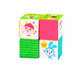 Игрушка набор из четырех кубиков Малышарики