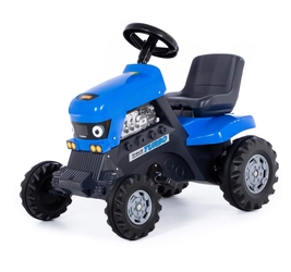 Каталка-трактор с педалями Turbo (синяя)